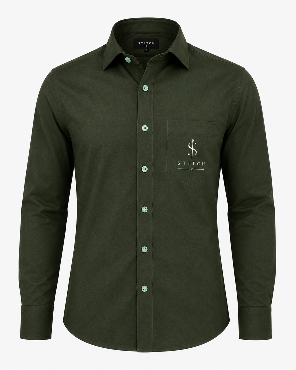 STITCH Olive Green Shirt
